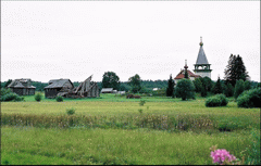 Деревня Вегоруксы, церковь Николая Чудотворца середина XVIII века 