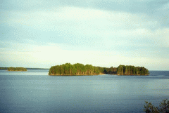 Онежское озеро в районе деревни Усть-Яндома