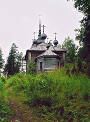 Кенозерский национальный парк. Хижгора . На самом верху - церковь Александра Свирского.