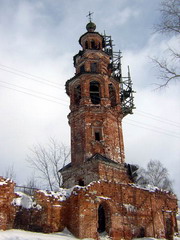 Колокольня в селе Рождественск