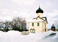 Окресности Новгорода. Церковь Преображения (Спас на Ковалеве). 1345 год