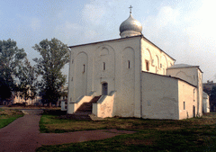 Великий Новгород. Ярославово дворище и торг. Церковь Успения на Торгу. (1135 год)