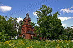 Старая Ладога. Чернавино. Церковь Преображения (1871 год).