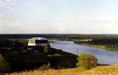Чердынь. Вид с Троицкого холма на реку Колву.