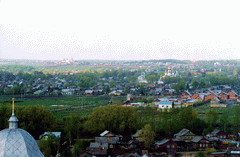 Переславль-Залесский.  Вид с звонницы Успенского Горицкого монастыря