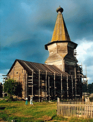 Самино. Ильинская церковь на Саминском погосте, построена в 1692—1702 